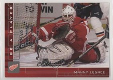 2001-02 ITG Be A Player Memorabilia Ruby Chicago Sun-Times Nov /10 Manny Legace