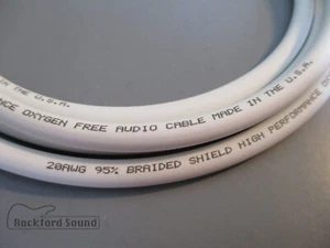 BTPA CA-0446, White - Low Capacitance Guitar Cable - Bulk Cable, PRICED PER FOOT - Picture 1 of 1