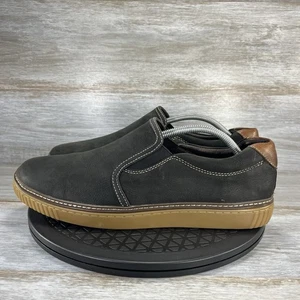 Johnston & Murphy Men's Wallace Black Sheepskin Leather Slip-On Shoes Size 11 - Picture 1 of 11
