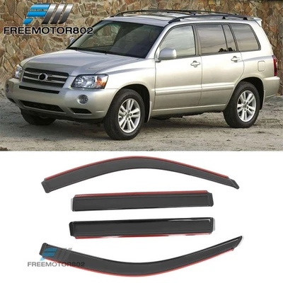 Juego de 4 piezas de viseras de ventana de canal para Toyota Highlander 01-07 Foto 1 de 4