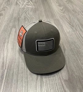 NEU! Kubota Tractor Snapback Hat Cap Olive USA Mesh-Back Embroidered Logo - Bild 1 von 5
