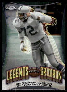 2024 Topps Chrome Ed "Too Tall" Jones Legends of the Gridiron #LOG-20 - Picture 1 of 2