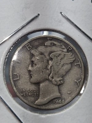 1944 Mercury Dime Silver  "In Cod We Trust" Error - Image 1 of 2