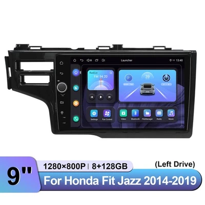 8 Core 9" Android 13 Car Radio for Honda Fit Jazz 2014-2019 (Left Drive w/ SRS) - Image 1 of 4