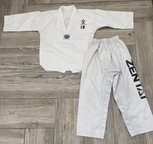 Zentai Karate Gi uniforme bambini giovani taglia media Uwagi top e pantaloni Zubon - Foto 1 di 11