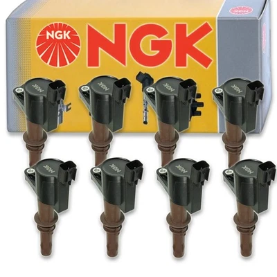 8 pcs NGK Ignition Coil for 2008 Lincoln Mark LT 5.4L V8 - Spark Plug Tune jk - Image 1 of 4