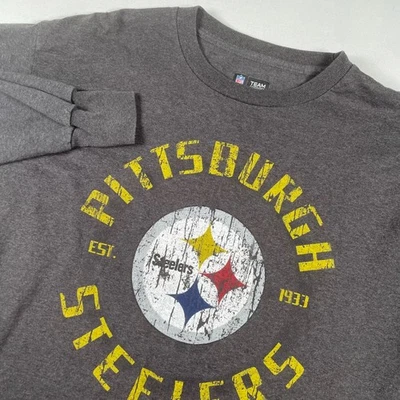 Pittsburgh Steelers NFL Team Apparel Long Sleeve Shirt Mens Large Est. 1933 - Image 1 of 4