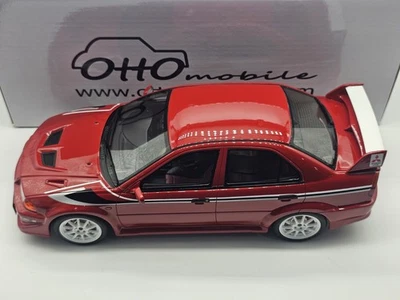 Mitsubishi Lancer Evo VI Tommy Makinen Edition Rosso 1:18 Ottomobile In Box - Immagine 1 di 4