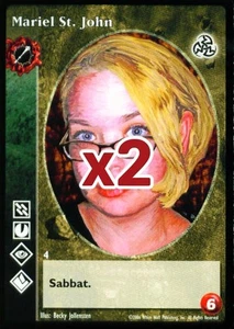 Lot of 2 cards: Mariel St. John [Third set] - VTES card - Picture 1 of 2