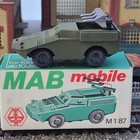 MAB Mobile H0 11040 Schützenpanzerwagen SPW 40 PAL-Raketen Zinkguß DDR inOVP2601
