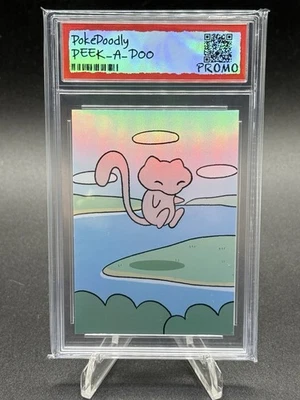 PokeDoodly Bubble Mew: Peek-A-Doo Promo Slab - Pre-Order Exclusive - Fan Art - Image 1 of 4