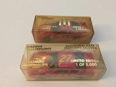 Lot 1993 Racing Champions PVC Box 1:64 #27 Hut Stricklin McDonald's Daytona NW - Image 1 of 4
