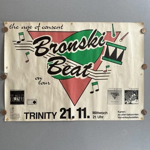 Bronski Beat Poster 1984 Age of Consent Tour German 33x23” Smalltown Boy (M) - Picture 1 of 23