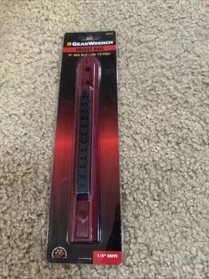 Apex Tool Group KD83105 1/4”Drive Red Slide Socket Rail 13 Clips - Image 1 of 4