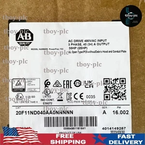 Allen Bradley 20F11ND040AA0NNNNN Power Flex Air Cooled 753 AC Drive US Free Tax - Picture 1 of 4