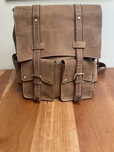 CARGOIt große Leder Umhängetasche Rucksack Farbe Braun Top Zustand - Bild 1 von 10