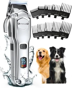 Oneisall Leise Hundeschermaschine dichtes Fell IPX7 Wasserdichtes Schermaschine - Bild 1 von 8
