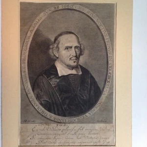 Ritratto di Gijsbert Voet.1640. è stato un predicatore e teologo olandese. - Picture 1 of 6