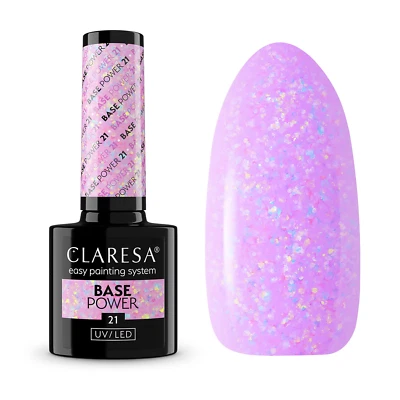 21 Base Power  5ml Claresa Lila - Glitter - Bild 1 von 4