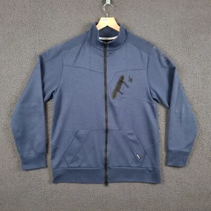 SPYDER Jacket Mens M Medium Blue Active Proweb Softshell Stretch Performance Zip - Picture 1 of 11