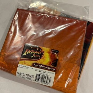 Indiana Jones Movie Table Cover 54"x102" 2008 Hallmark Party Express Collage New - Picture 1 of 8