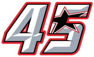 TP Scott Redding Number 45 Sticker / Decal - 150mm x 90mm - Picture 1 of 1