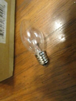 NEW IN BOX of 25  C7   130V  Clear CHRISTMAS 7W  Light Bulbs - Image 1 of 4