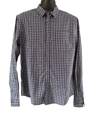 Saks 5th Avenue Red Label Button-Up Dress Shirt Size Large Mens Long Sleeve - Image 1 of 4