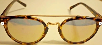 American Eagle Outfitters 太阳镜型号 #5652 金色镜面顶栏 — 第 1/4 张图片