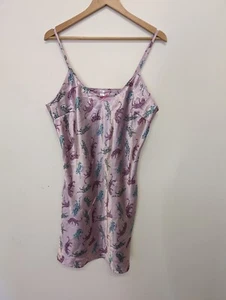 Ed.It.ed. Womens Graphic Animal Slip Nightie Dress  Sleeveless Top Pink  - Bild 1 von 4