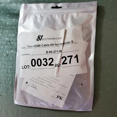 thin HDMI 6 ft cable for Nintendo switch - Image 1 of 2