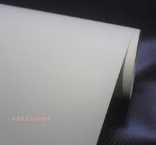 12" x 60" Useful Car Wrap Flat Finish Metallic Matte Vinyl Sticker White - CF