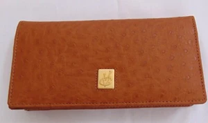 NUEVO CON ETIQUETAS Chateau Anne EE. UU. Vincent Van Gogh Línea de Moda Cuero Cartera Marrón - Imagen 1 de 9