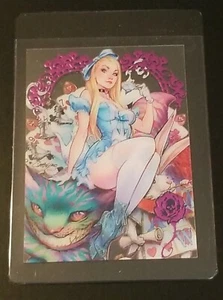J Scott Campbell 2023 SDCC Alice Fairy Tale Fantasies Sneek Peak Preview Card - Picture 1 of 7