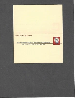 UY16 4c LIBERTY PAID REPLY CARD-UNUSED ENTIRE - Image 1 of 2