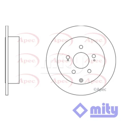 Se adapta a Mitsubishi Grandis 2004-2010 2.0 D 2.4 disco de freno trasero Mity MR569681 Foto 1 de 2