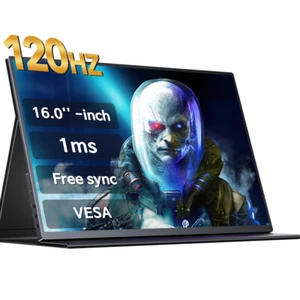 UPERFECT 120Hz Gaming Monitor 16" Portable Monitor HDMI USB-C for PC Laptop - Picture 1 of 7