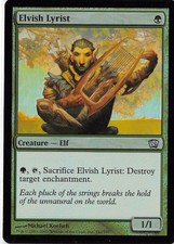 Elvish Lyrist *FOIL Uncommon* Magic MtG x1 Eighth 8th Edition SP