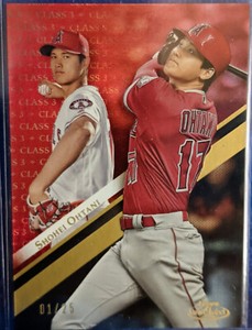 2019 Topps Gold Label Shohei Ohtani Class 3 RED #3 01/25 Angels SSP!!