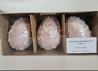 Easter Ceramic Sparkly Pink Eggs, Set of 3 by Cupcakes and Cashmere.