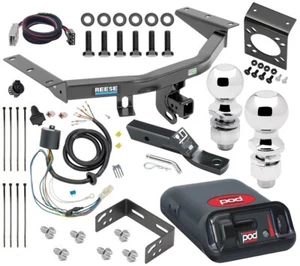 Reese 6K Trailer Hitch + Pro Series POD Brake Control For 16-22 Pilot w/ Drawbar - Picture 1 of 10
