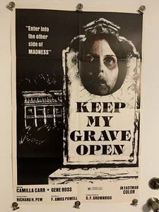Keep My Grave Open 1976 Original Movie Poster 25x38 Vintage Rare Horror - Bild 1 von 1