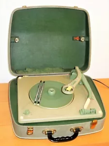 PHILIPS Koffer-Plattenspieler 1007 - 4 Geschwindigkeiten Wechselautomatik defekt - Bild 1 von 7
