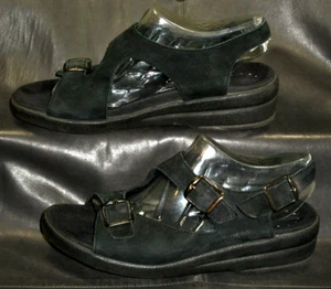 Mephisto Mujer Negro Nubuck Cuero Cuarto Correa Sandalia Zapatos Talla 38 EUR - Imagen 1 de 6