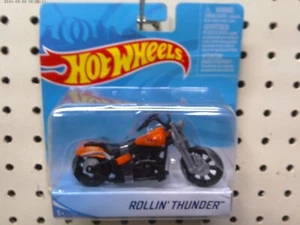 Hot Wheels Diecast Collectable Rolling Thunder Orange Harley Davidson Motorcycle - Picture 1 of 3