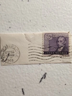 US 1958 3c James Monroe - 5th U.S. President Used - #5834 - Image 1 of 3