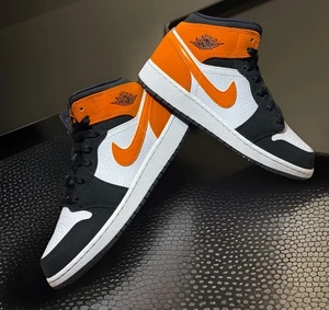 🟧⬛️US 5 GS- Jordan 1 Mid 2019 “Shattered Backboard” 554725-058 LTR Sneaks NWOT - Picture 1 of 16
