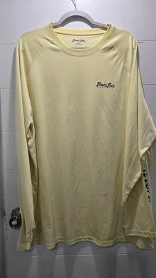 Camisa de pesca Bimini Bay amarillo pálido manga larga talla XXL Foto 1 de 4