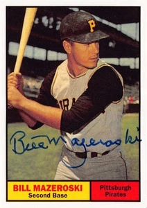 Bill Mazeroski signed baseball card 2016 Topps #BB10 1961 Style (Pirates) - Picture 1 of 1
