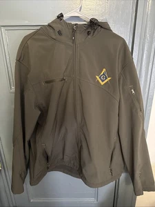 Port Authority Masonic Lodge Hooded Jacket XL - Picture 1 of 6